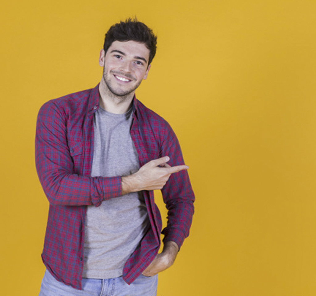 Foto de un hombre joven y con mucha autoestima